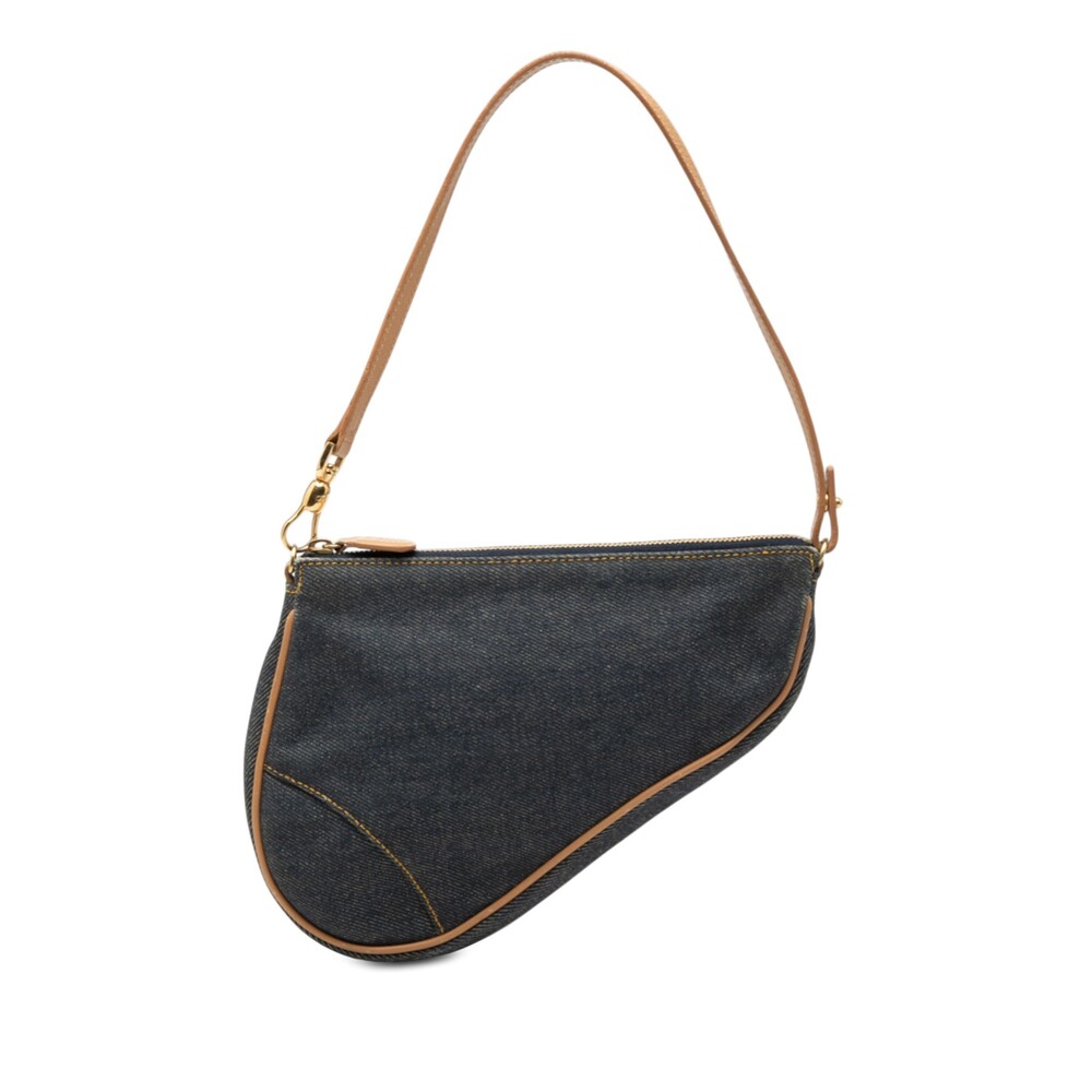 Dior Mini Denim Saddle Pochette Pre- #358155D88B